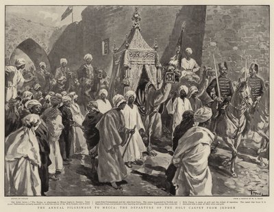 The Annual Pilgrimage to Mecca, the Departure of the Holy Carpet from Jeddeh by Oswaldo Tofani