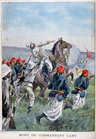 The Death of Commandant Lamy, Battle of Kousséri, 22nd April 1900 by Oswaldo Tofani