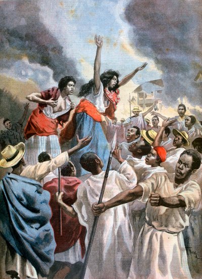 The Royal Princesses Preaching the Holy War in Madagascar by Oswaldo Tofani
