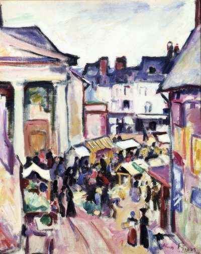 Sunday in Honfleur by Othon Friesz
