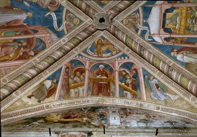 Saint Augustine, Sitting on the Left, Learning the Seven Liberal Arts by Ottaviano Nelli
