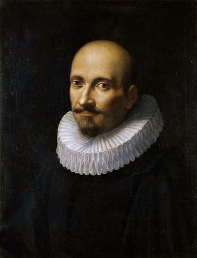 Portrait of Marcello Provenzale 1575-1639 by Ottavio Maria Leoni