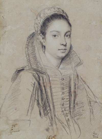 Portrait of a Lady by Ottavio Mario Leoni