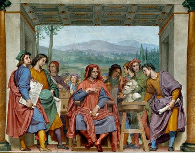 Lorenzo de Medici with Florentine Artists by Ottavio Vannini