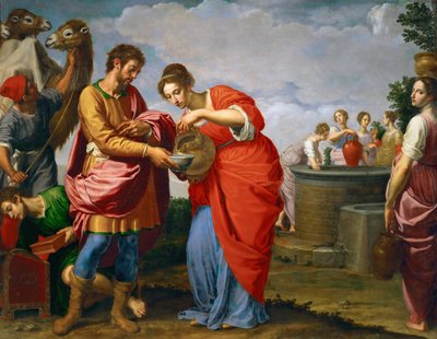 Rebecca and Eliezer at the Well by Ottavio Vannini