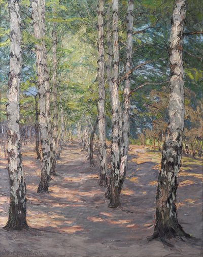 Birch Path on the Heller Near Dresden by Otto Altenkirch