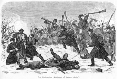 First Infantry Regiment in Hand-to-Hand Combat with the 