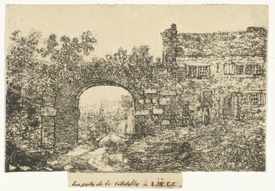Citadel Gate in Liège by Otto Baron Howen