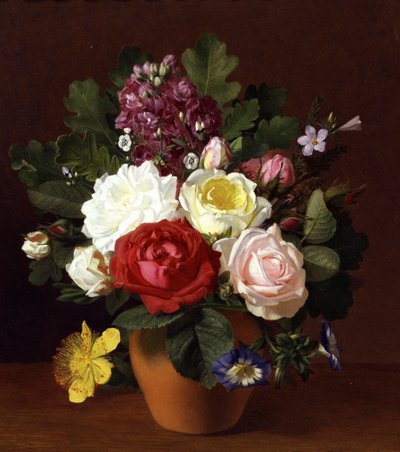 Still Life of Summer Flowers by Otto Didrik Ottesen