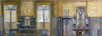 Project for study of Grand Duke Ernst Ludwig von Hessen-Darmstadt (1868-1937), designed by Otto Eckmann (1865-1902). 19th century by Otto Eckmann