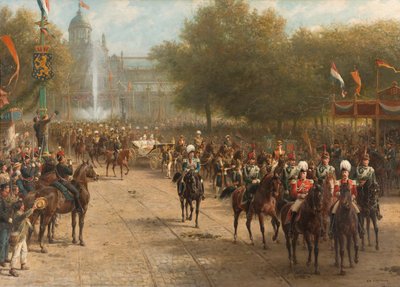 The Frederiksplein, Amsterdam, during the Entry of Queen Wilhelmina, 5 September 1898 by Otto Eerelman