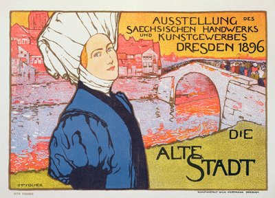 Poster for the Arts and Crafts Exhibition in Dresden, Germany by Otto Fischer