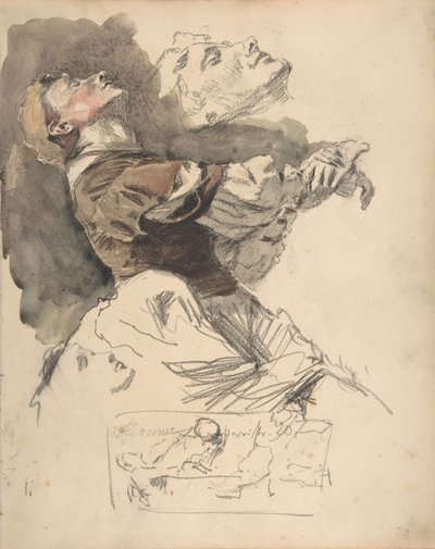 Study of a Female Dancer by Otto Greiner