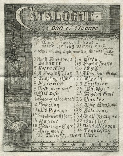Catalogue by Otto H. Bacher