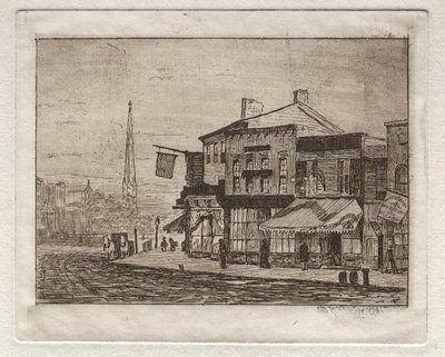 Cleveland, Woodland Avenue and Eagle Street, 1878 by Otto H. Bacher