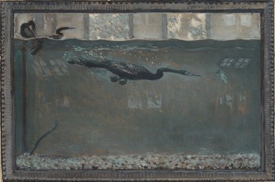 Diving Cormorant by Otto H. Bacher