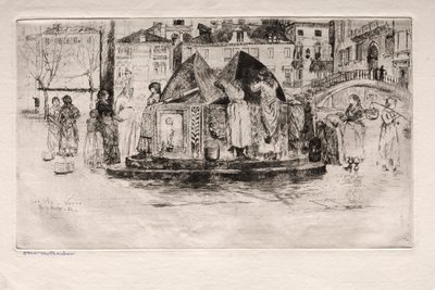 Etchings of Venice: Pozzo San Vio, 1882 by Otto H. Bacher