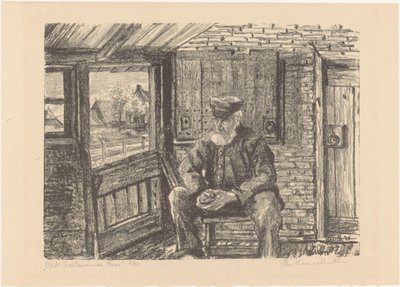 Old Hollumer Farmer by Otto Hanrath (signed by artist)