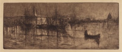 A Wet Evening in Venice, c. 1880 by Otto Henry Bacher