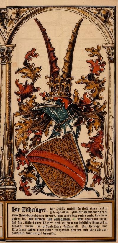 The Ancestral Coats of Arms of the German Princely Houses: The Zähringer by Otto Hupp