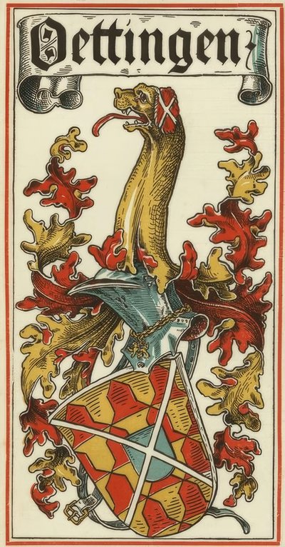 The Ancestral Coats of Arms of the German Princely Houses: Öttingen by Otto Hupp