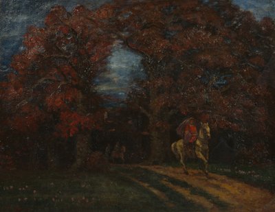 Autumn Landscape with Horsemen by Otto Ludvig Sinding