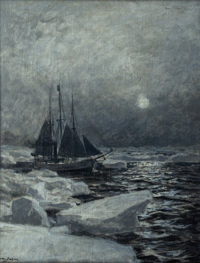 Fram in the Arctic Ocean by Otto Ludvig Sinding