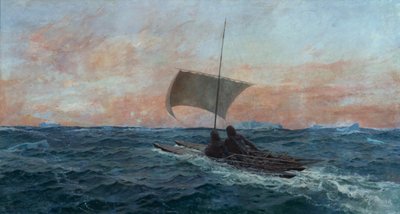 Nansen and Johansen of the Arctic Ocean by Otto Ludvig Sinding