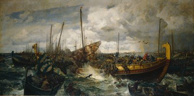 The Battle at Svolder, c.1883-4 by Otto Ludvig Sinding