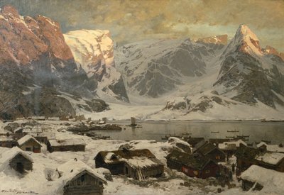 View from Reine in Lofoten, c.1886 by Otto Ludvig Sinding