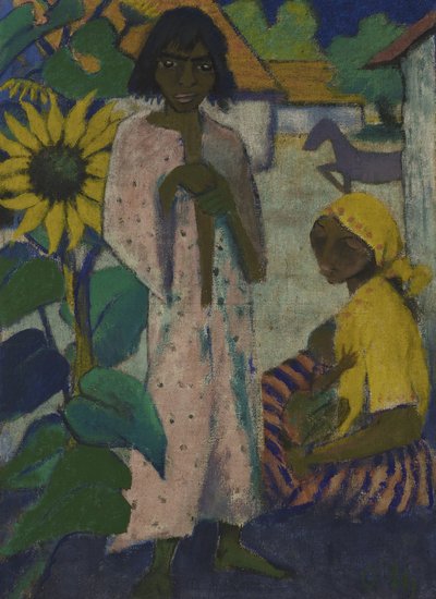 Gypsies with Sunflowers by Otto Mueller