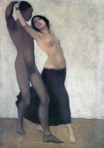 An Afro-European Couple of Dancers, c.1903 by Otto Mueller
