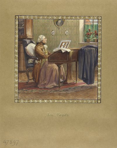 Joseph Haydn at the Grand Piano by Otto Robert Nowak
