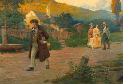 The Lonely Master Beethoven on a Walk Near Vienna by Otto Robert Nowak