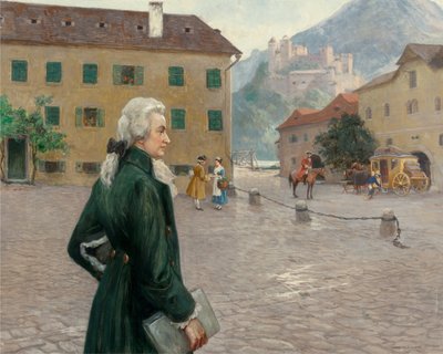 The Young Mozart in Salzburg by Otto Robert Nowak