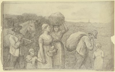 Farm Workers Returning Home by Otto Scholderer
