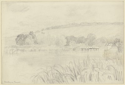 River Landscape near Streatley-on-Thames by Otto Scholderer