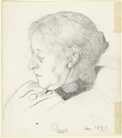 Luise Scholderer Sleeping by Otto Scholderer