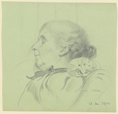 Luise Scholderer Sleeping by Otto Scholderer