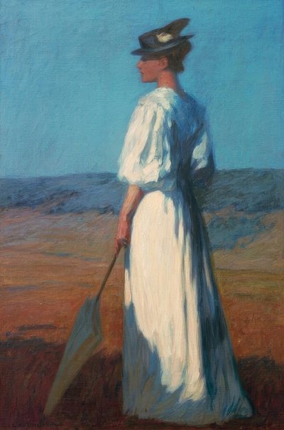 Woman in White by Otto Ubbelohde