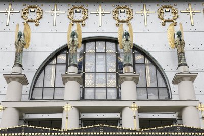 Steinhof Church (Church of St. Leopold) designed by Otto Wagner, Vienna, Austria by Otto Wagner