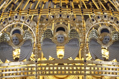 Angel at Steinhof Church (Church of St. Leopold), Vienna, Austria by Otto Wagner
