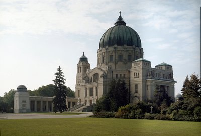 View of the family tomb by the architect Otto Wagner (1841-1918) (Viennese Secession). Hietzing Cemetery, Vienna, Austria by Otto Wagner
