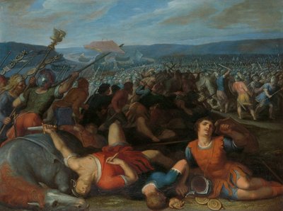 The Batavians Defeating the Romans on the Rhine (one of a series of twelve on the Insurrection of the Batavians against the Romans) by Otto van Veen
