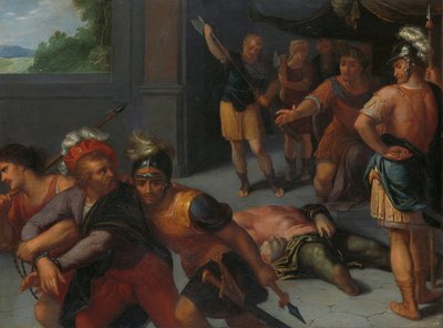 The Beheading of Claudius Paulus and the Capture of Julius Civilis, one of a series of twelve on the Insurrection of the Batavians against the Romans by Otto van Veen
