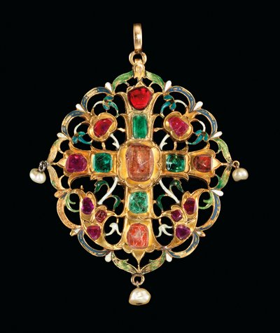 Armenian Gemset and Enamelled Reliquary by Ottoman School