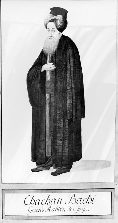 Chachan Bachi, the Chief Rabbi of Istanbul, c.1790 by Ottoman School