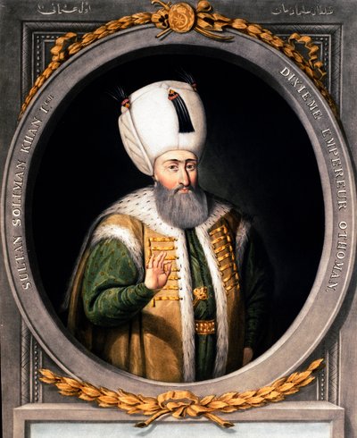 Portrait of Soliman I the Magnificent by Ottoman School
