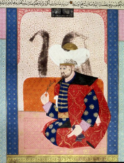 Portrait of Bayazid I known as Yildirim by Ottoman School