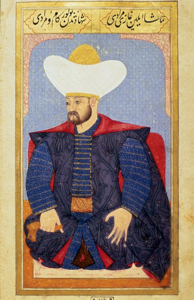 Portrait of the Sultan of the Ottoman Empire Murad I by Ottoman School